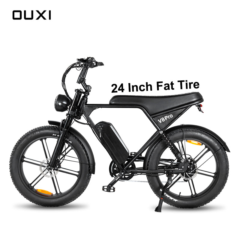 Fatbike Ouxi V8 Pro 24 inch Model - Zwart