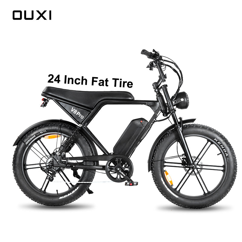 Fatbike Ouxi V8 Pro 24 inch Model - Zwart