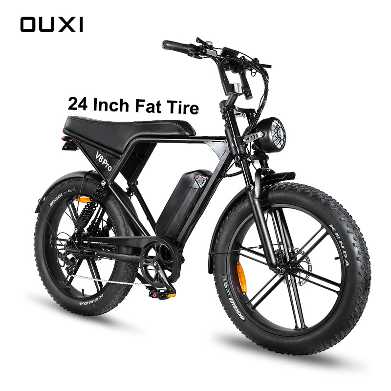 Fatbike Ouxi V8 Pro 24 inch Model - Zwart