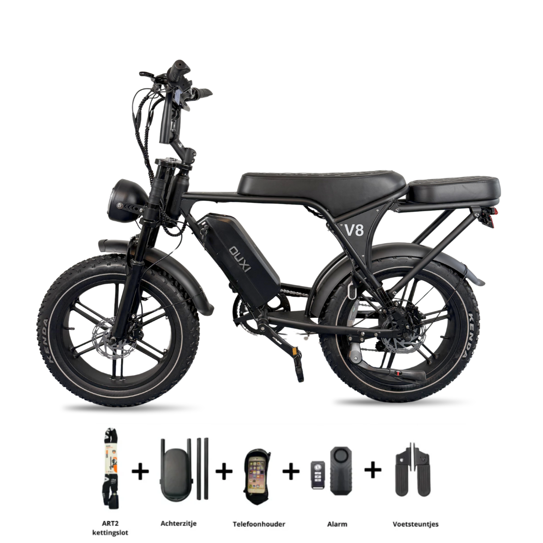 Fatbike OUXI V8/C80 6.0 - Mat-zwart - 2026 - Mat-zwart