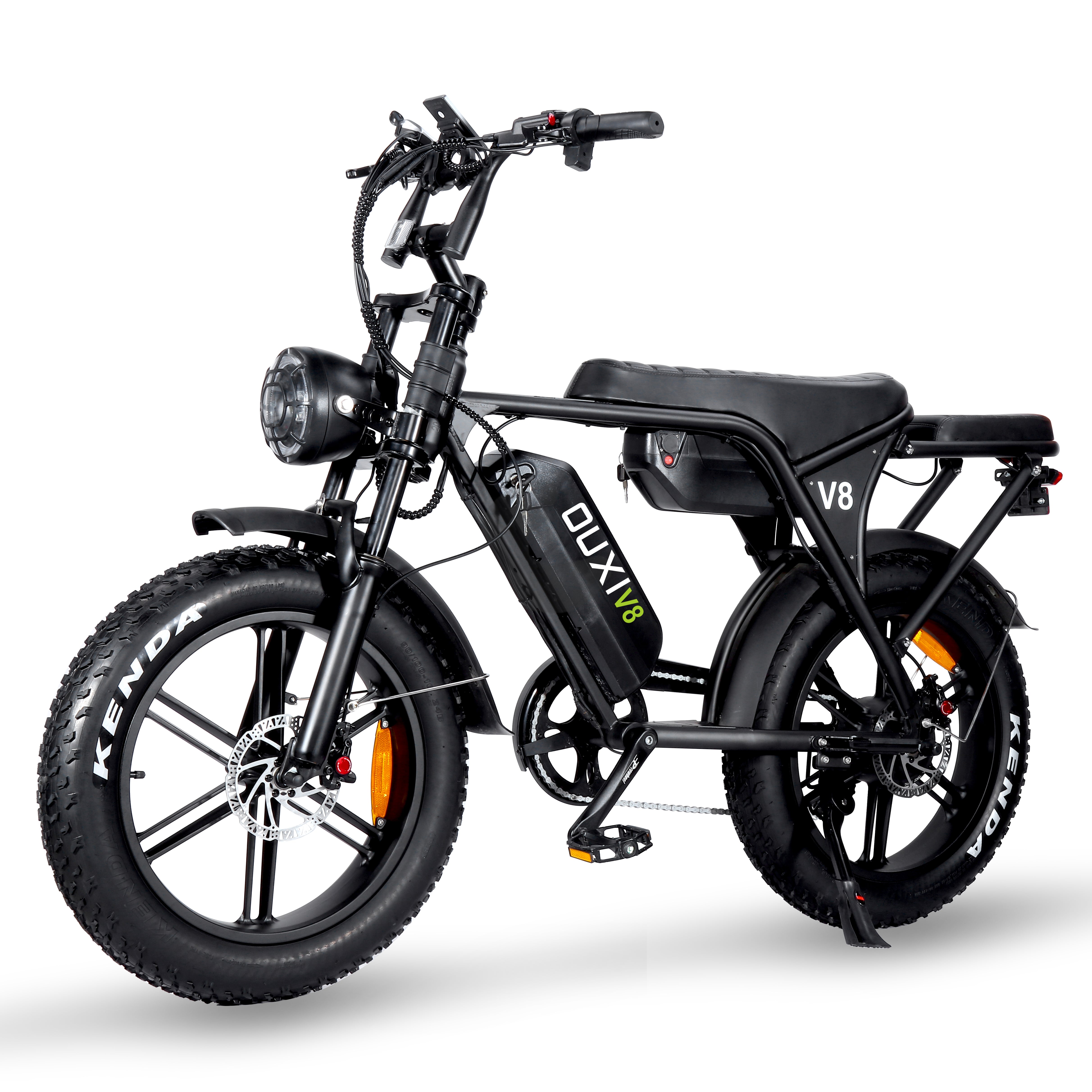 Fatbike Ouxi V8/C80 Dubbele Accu 2025 - Zwart