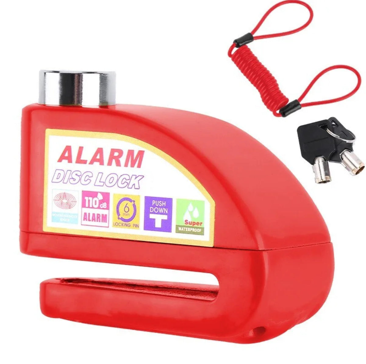 Schijfremslot met Alarm
