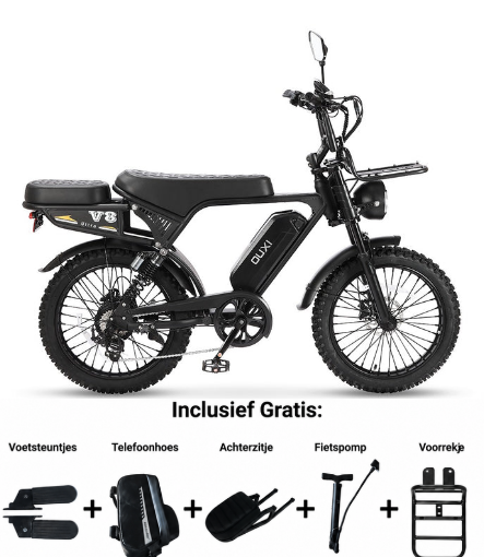 Fatbike OUXI V8 Ultra - Zwart
