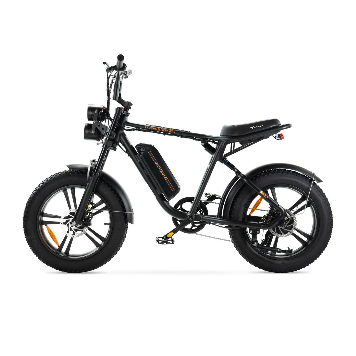 Fatbike ENGWE M20 - Enkele accu - Zwart